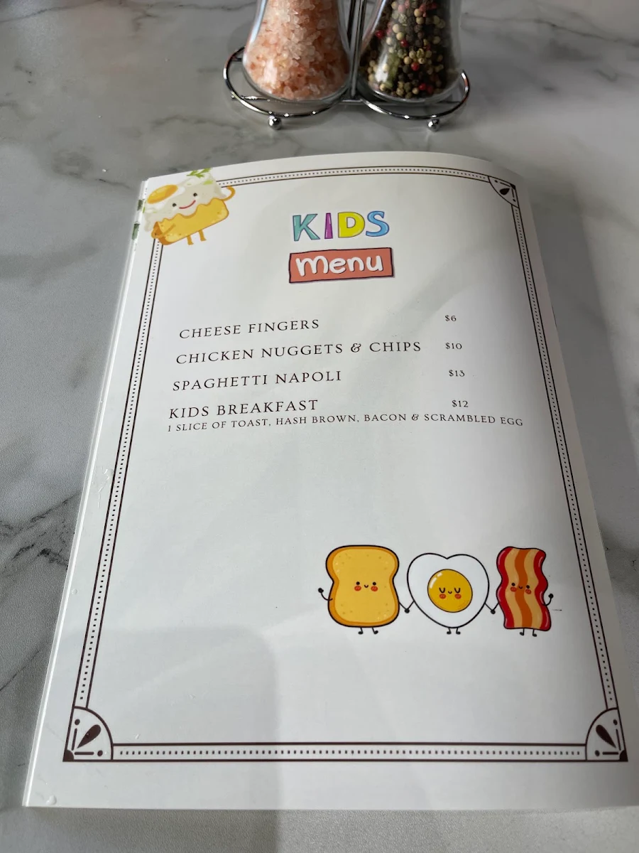 Menu, M.J & Co Concord