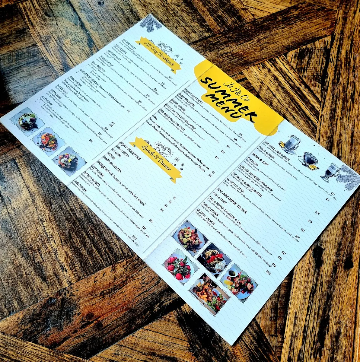Menu, M.J & Co Concord