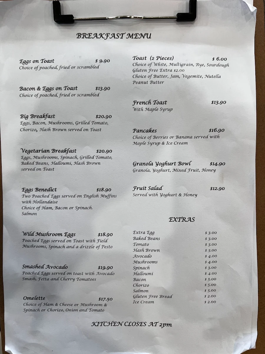 Menu, Station Grind