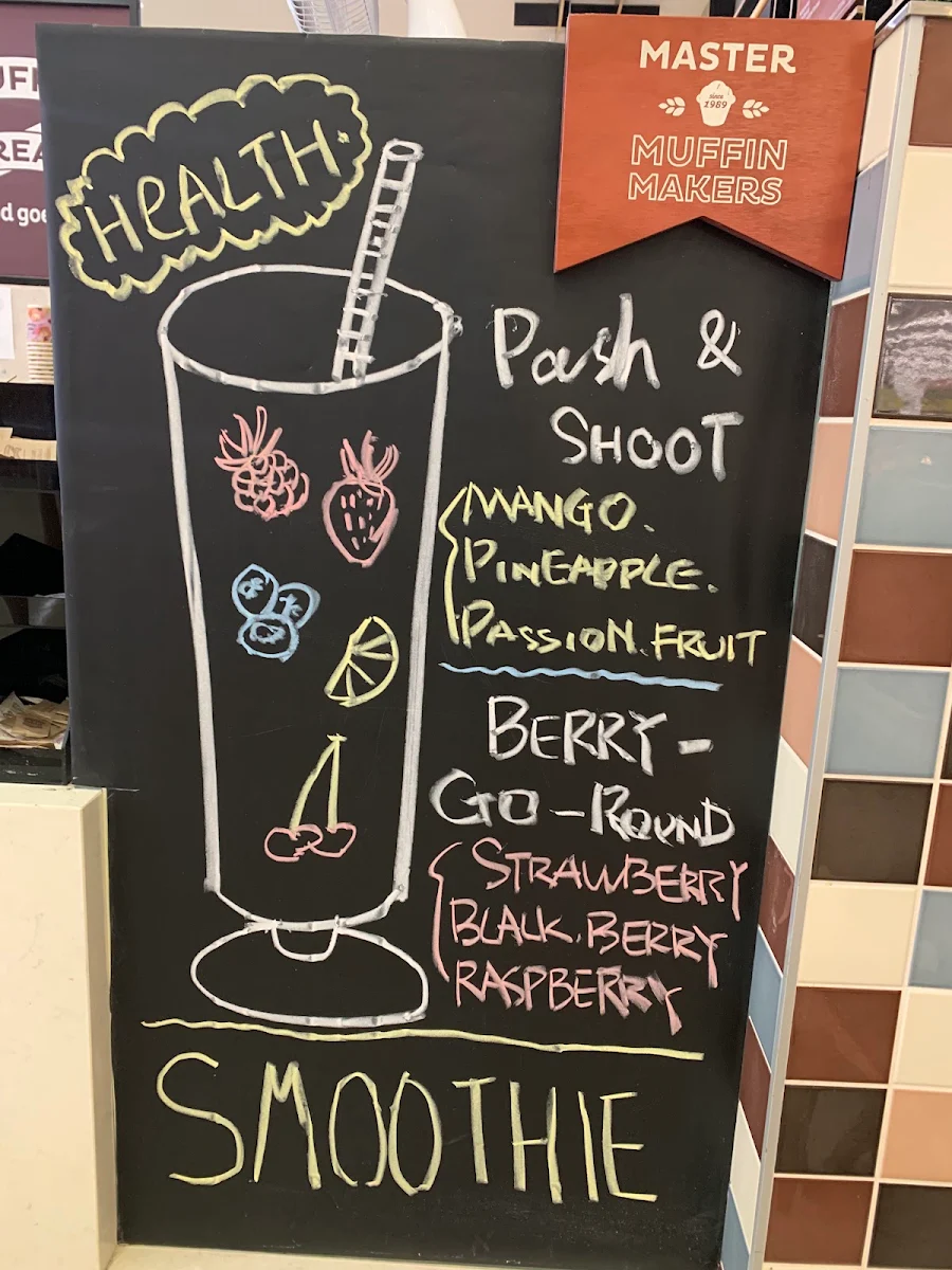 Menu, Muffin Break