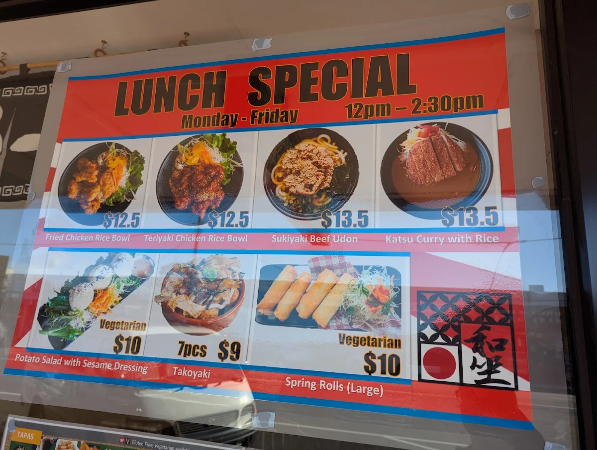 Menu, WAZA Japanese Restaurant