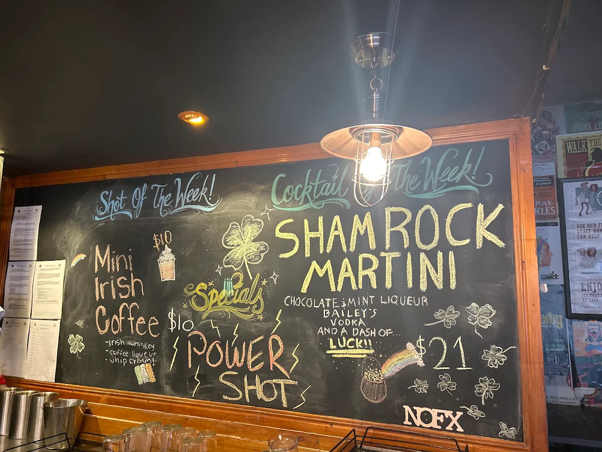 Menu, Taps Mooloolaba