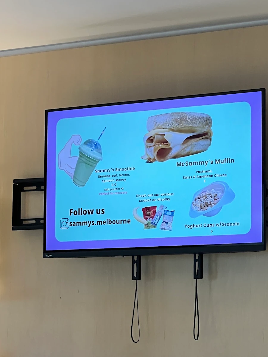 Menu, Sammy's
