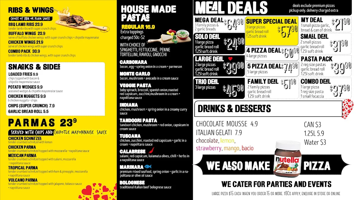 Menu, Pizza Fellas & Acai Fellas Armstrong Creek