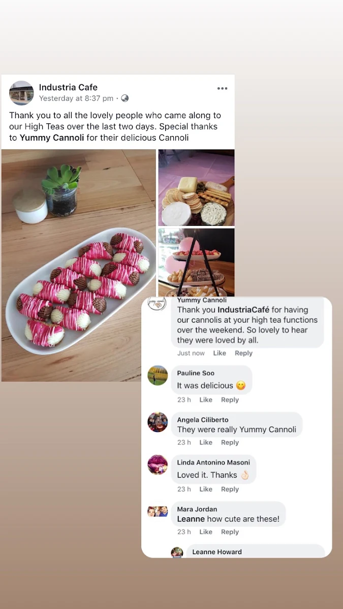 Menu, Yummy Cannoli