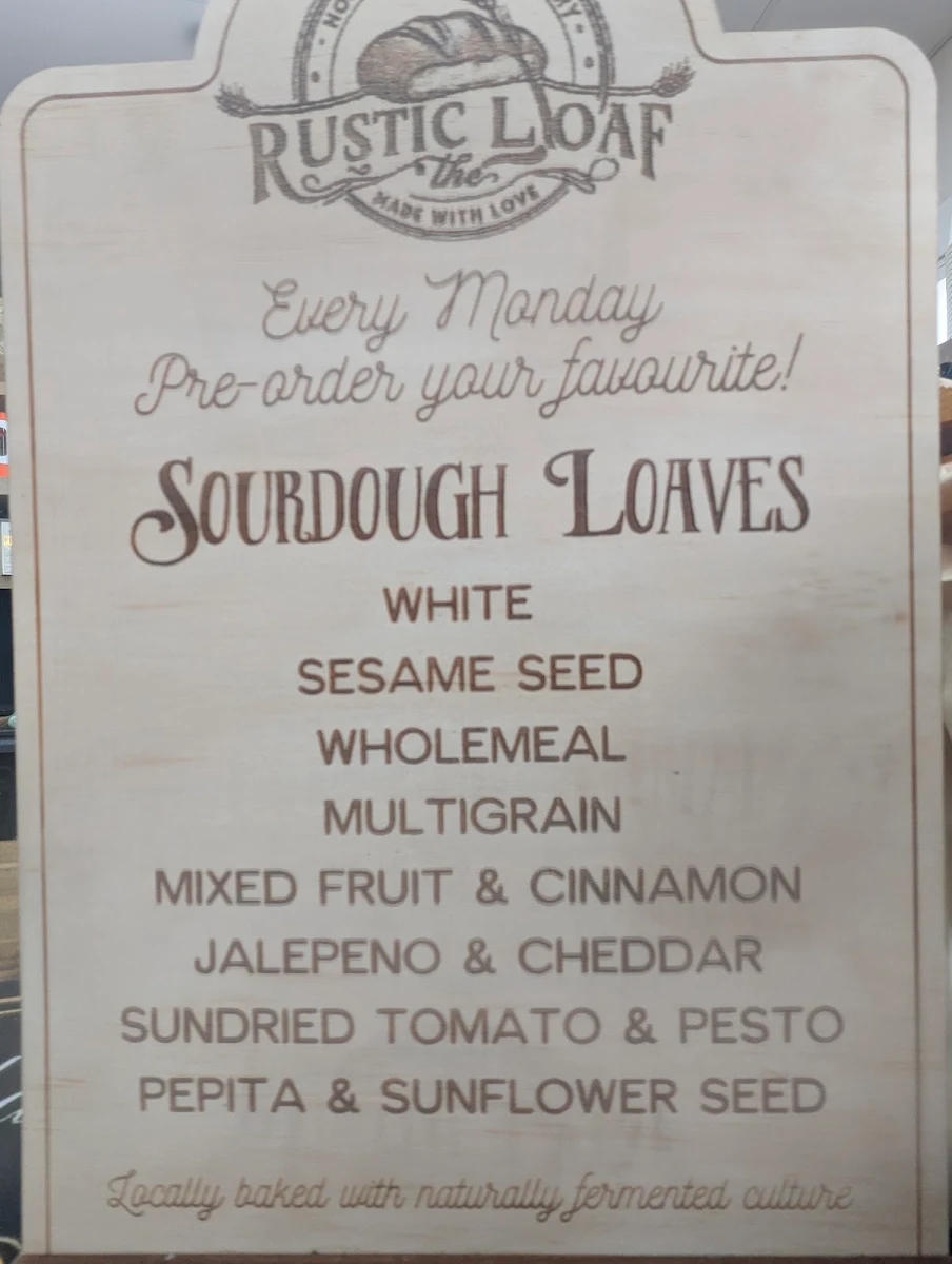 Menu, Bean Travelin