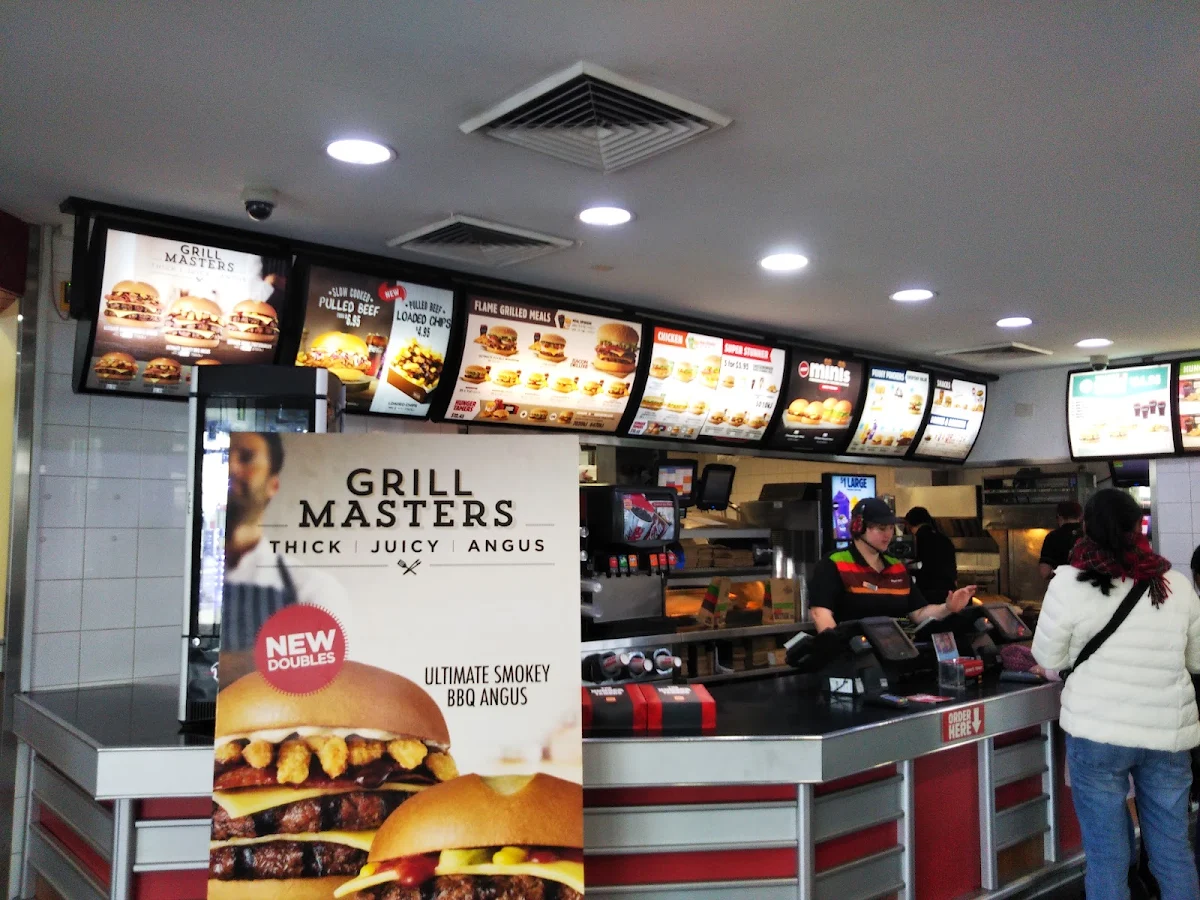 Menu, Hungry Jack's Burgers Bathurst