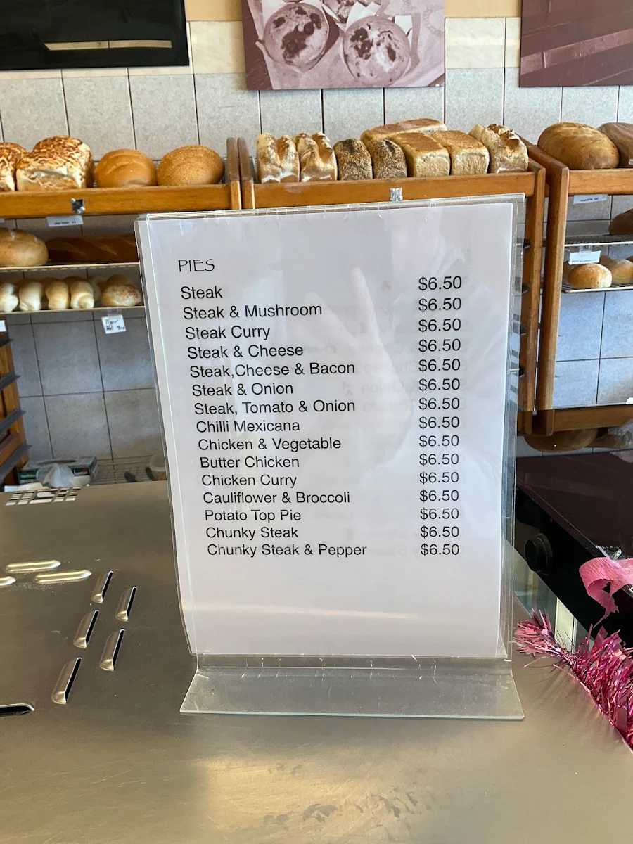 Menu, Burnt Bridge Bakehouse
