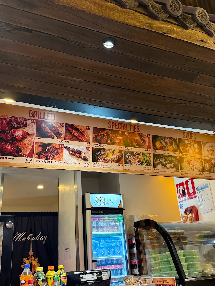 Menu, Mabuhay Grill
