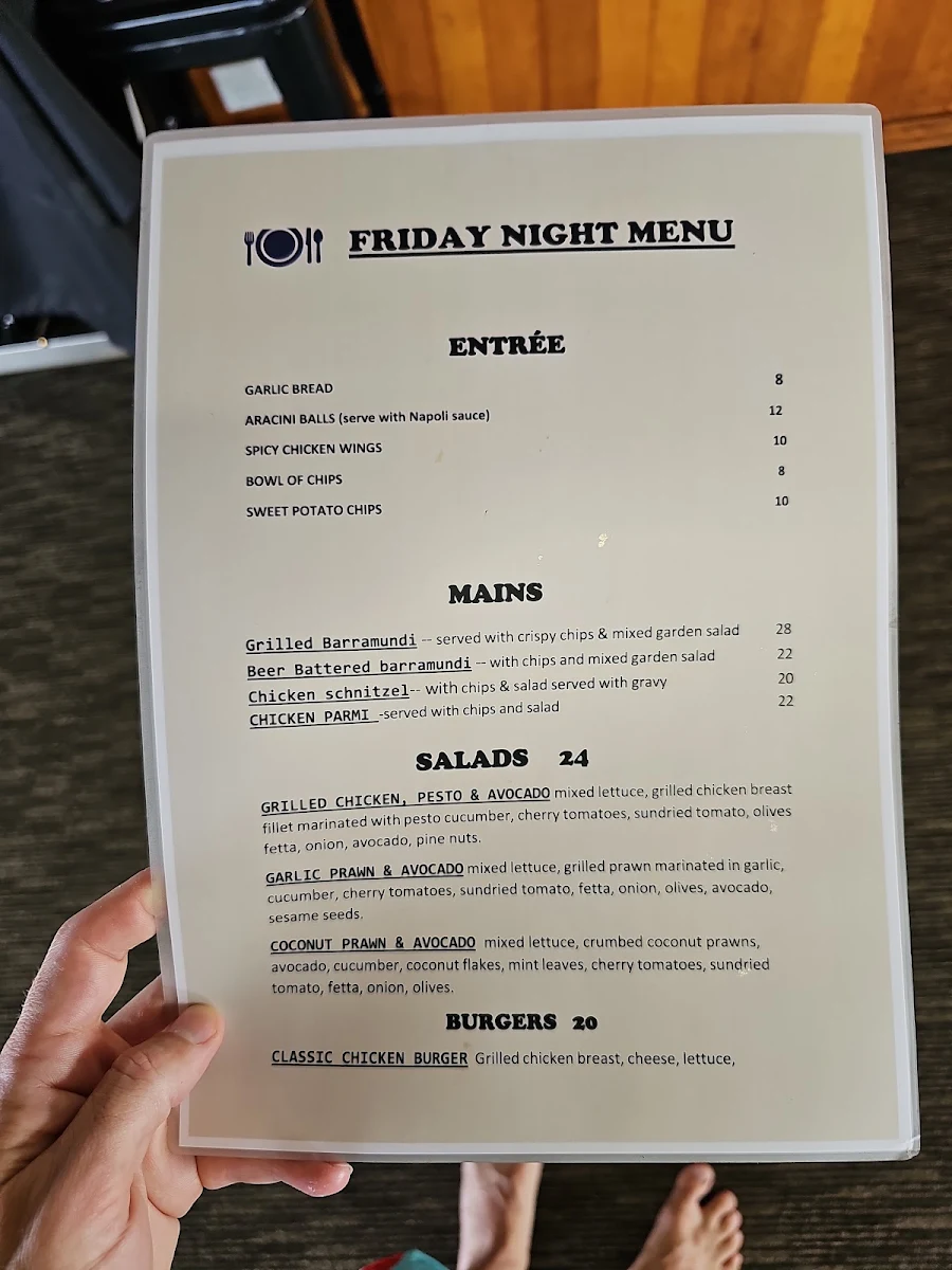 Menu, FOUR Knots Cafe