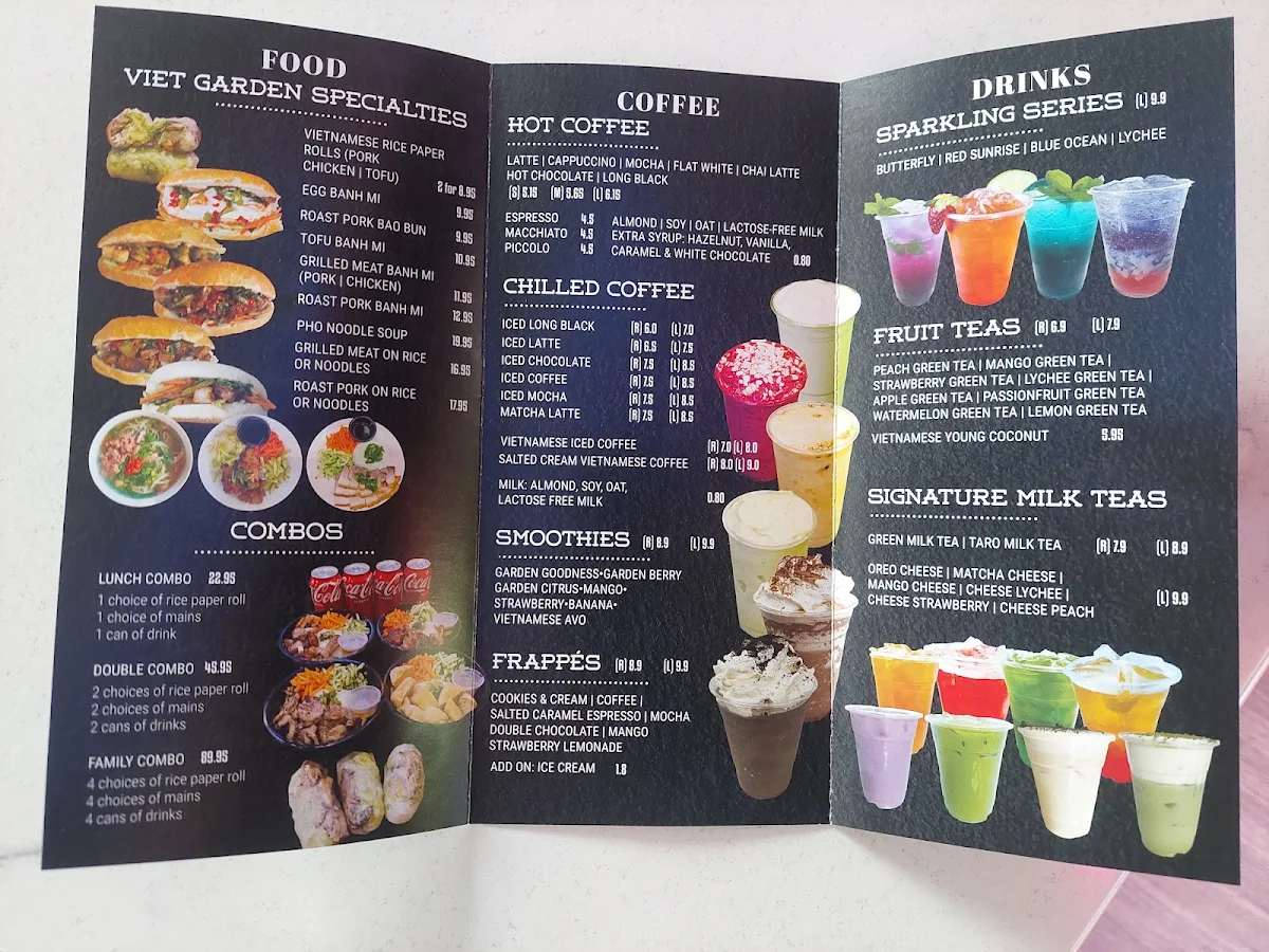 Menu, VietGarden