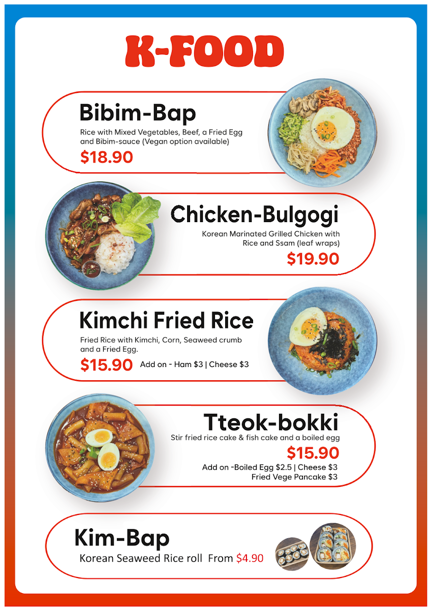 Menu, CHICHI CHICKEN