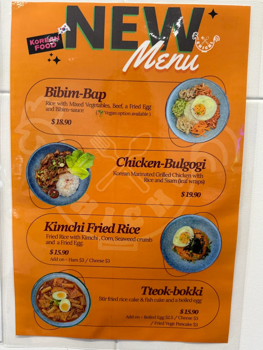 Menu, CHICHI CHICKEN