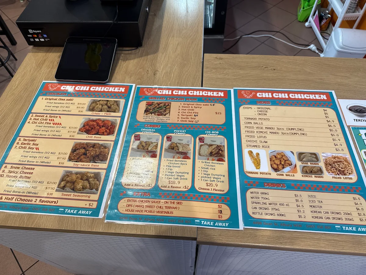 Menu, CHICHI CHICKEN