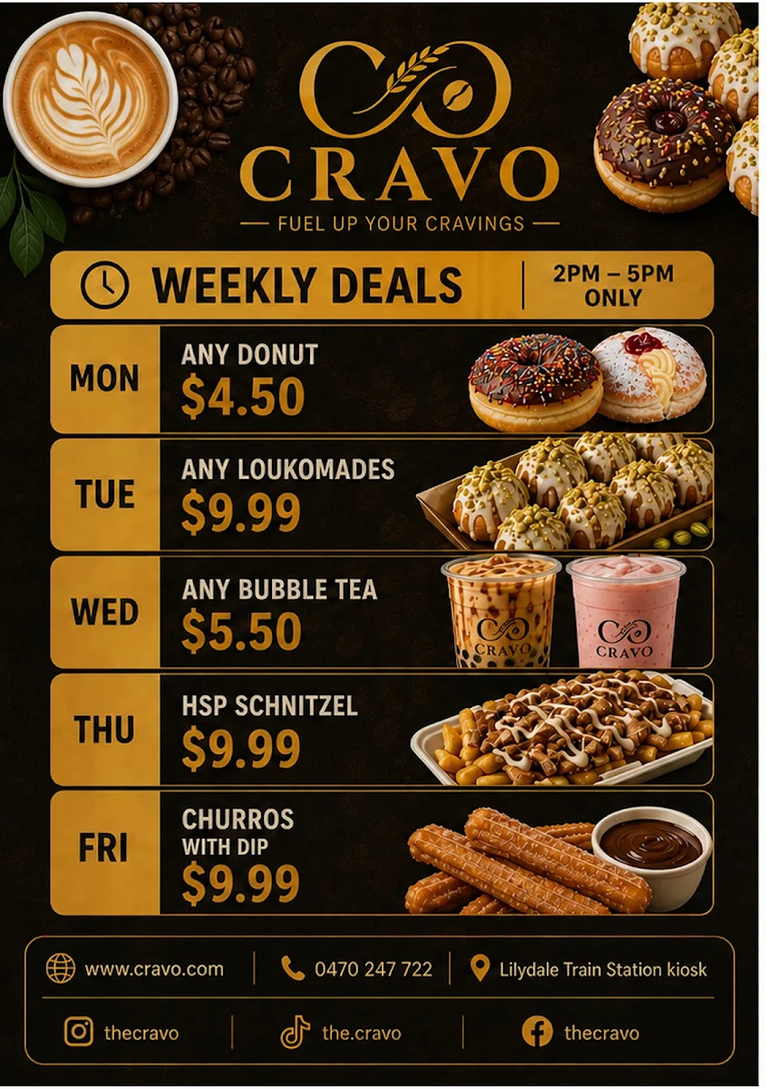 Menu, Cravo