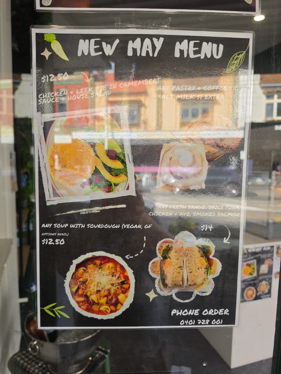 Menu, Kaichi Smoothie Bar
