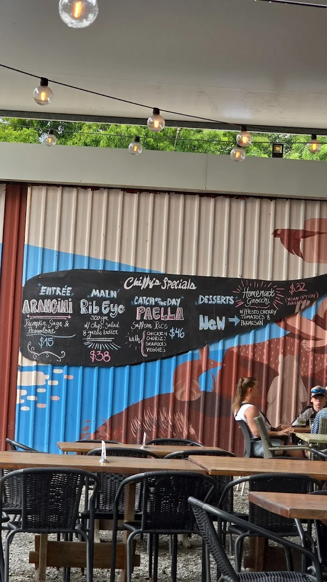 Menu, Chilly's Pizza & Trattoria