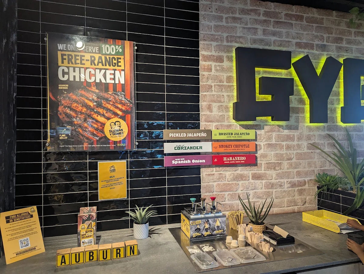 Menu, Guzman y Gomez - Auburn