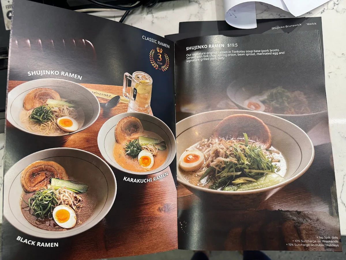 Menu, Shujinko Brunswick