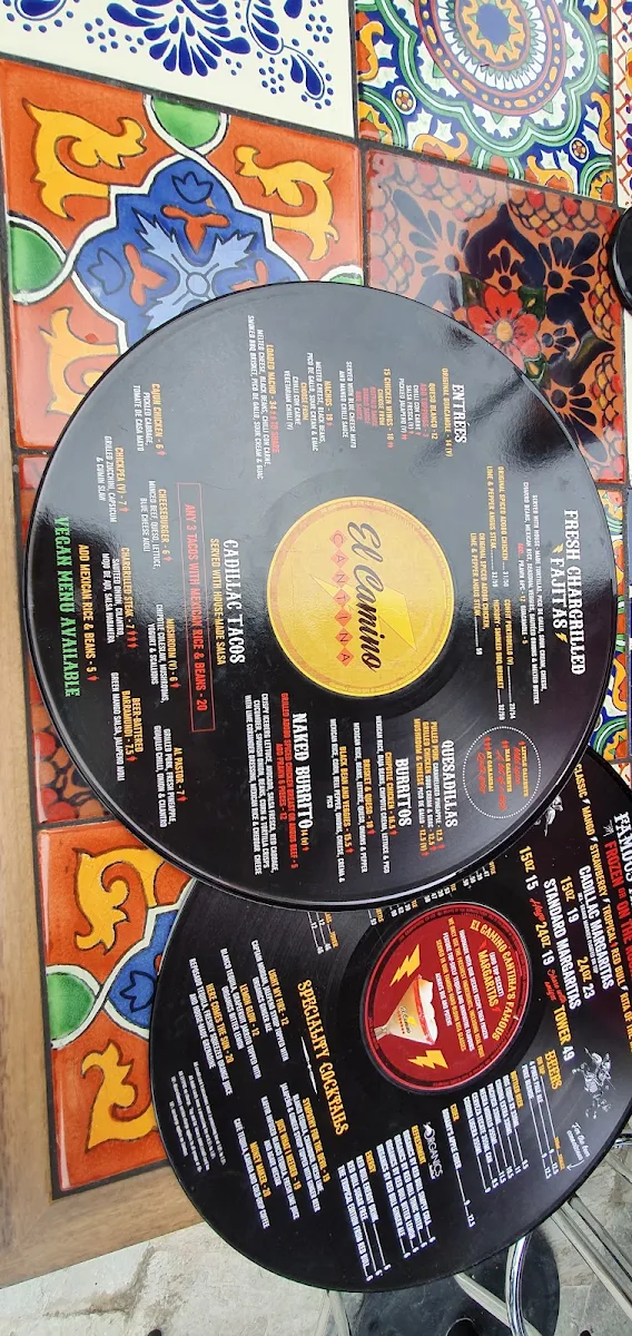Menu, El Camino Cantina Miranda
