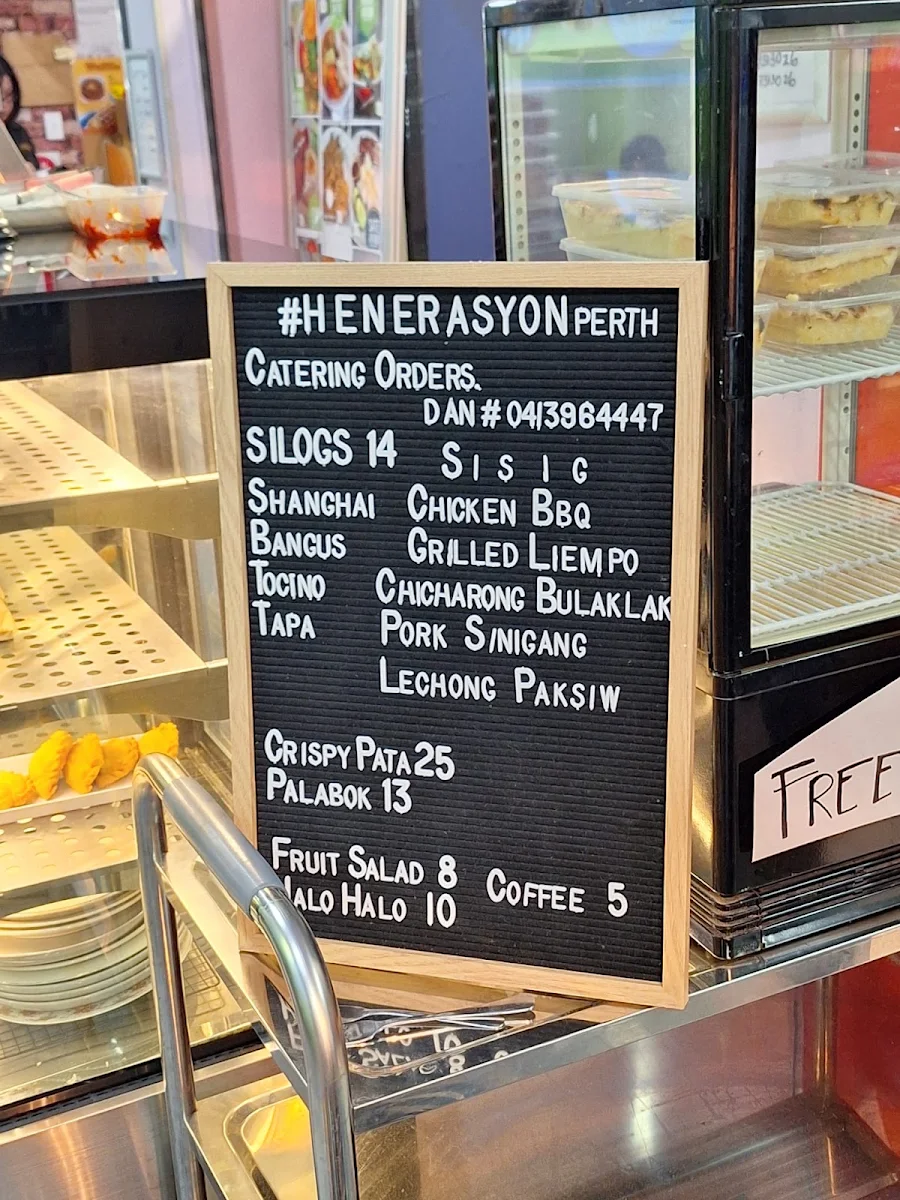 Menu, Henerasyon