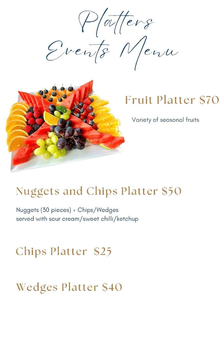 Menu, Pan Thai Restaurant