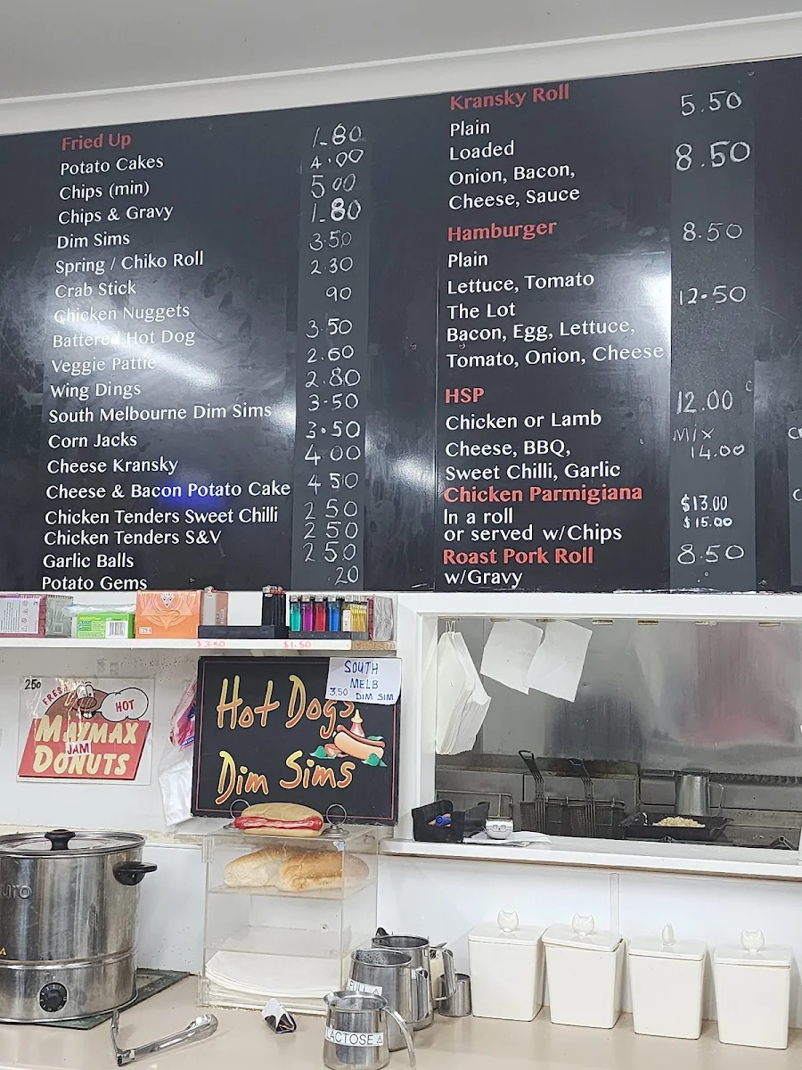 Menu, Schweppes Fish & Chips