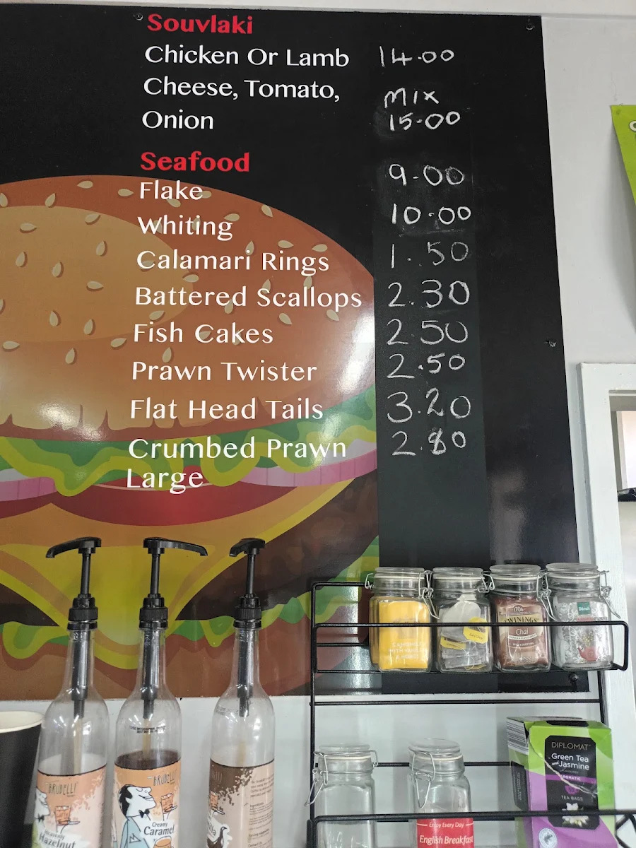 Menu, Schweppes Fish & Chips