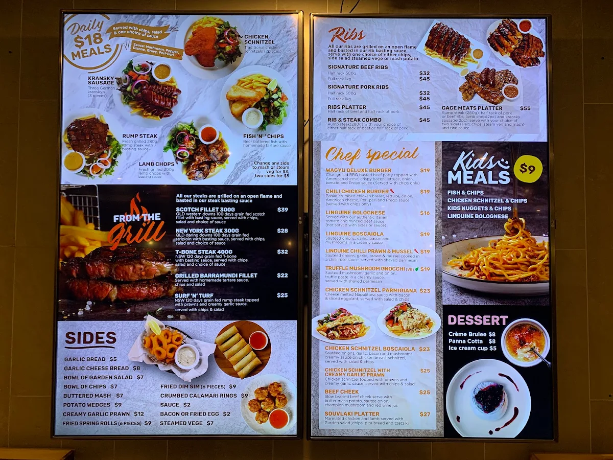 Menu, Riverwood Hotel