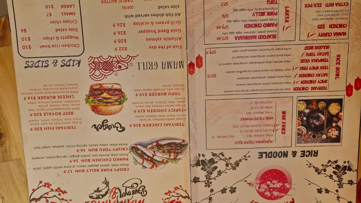 Menu, Ma Ma Moi