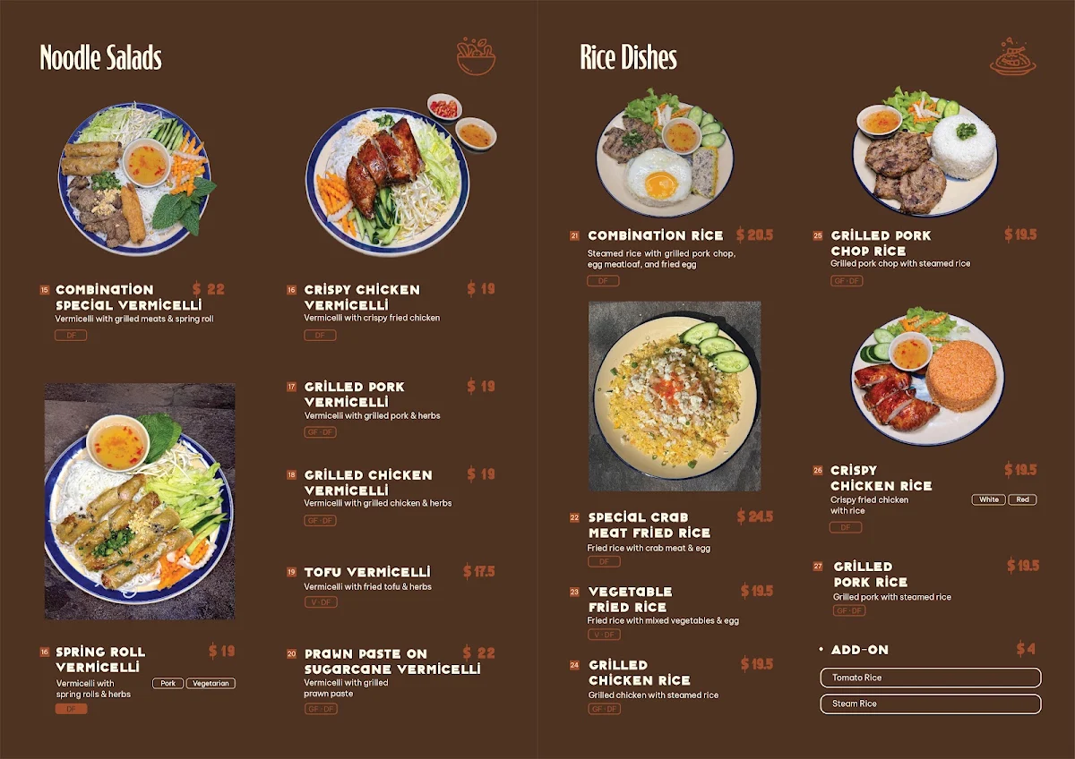 Menu, Mam & More