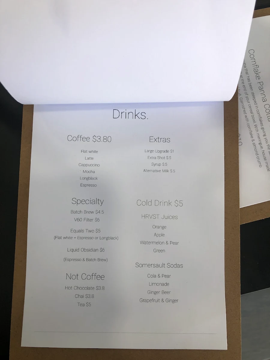 Menu, BaseCamp