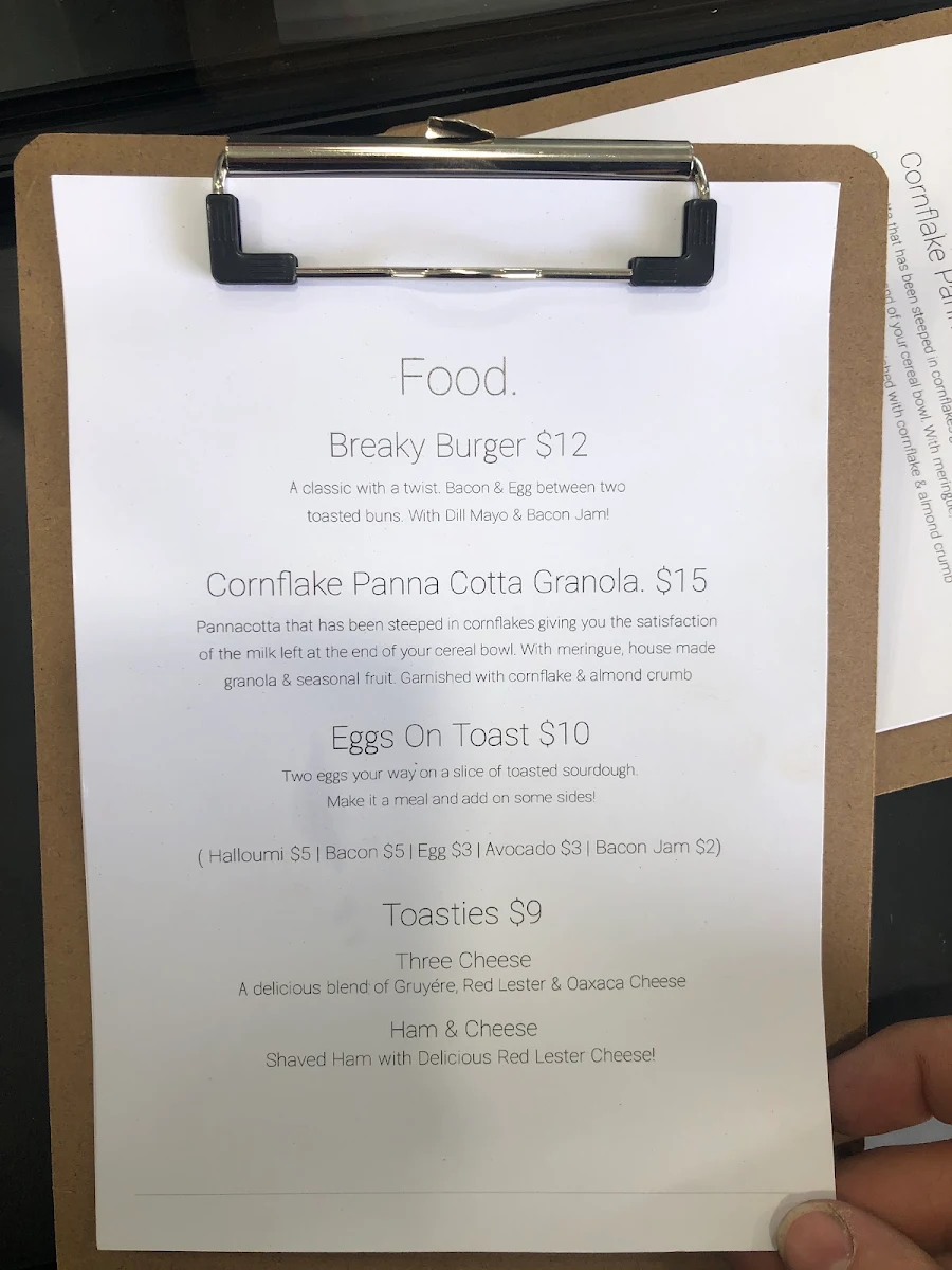 Menu, BaseCamp