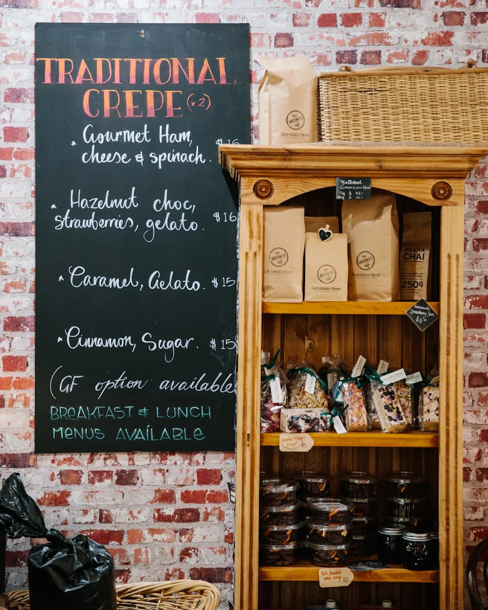 Menu, Angie's Bistrot