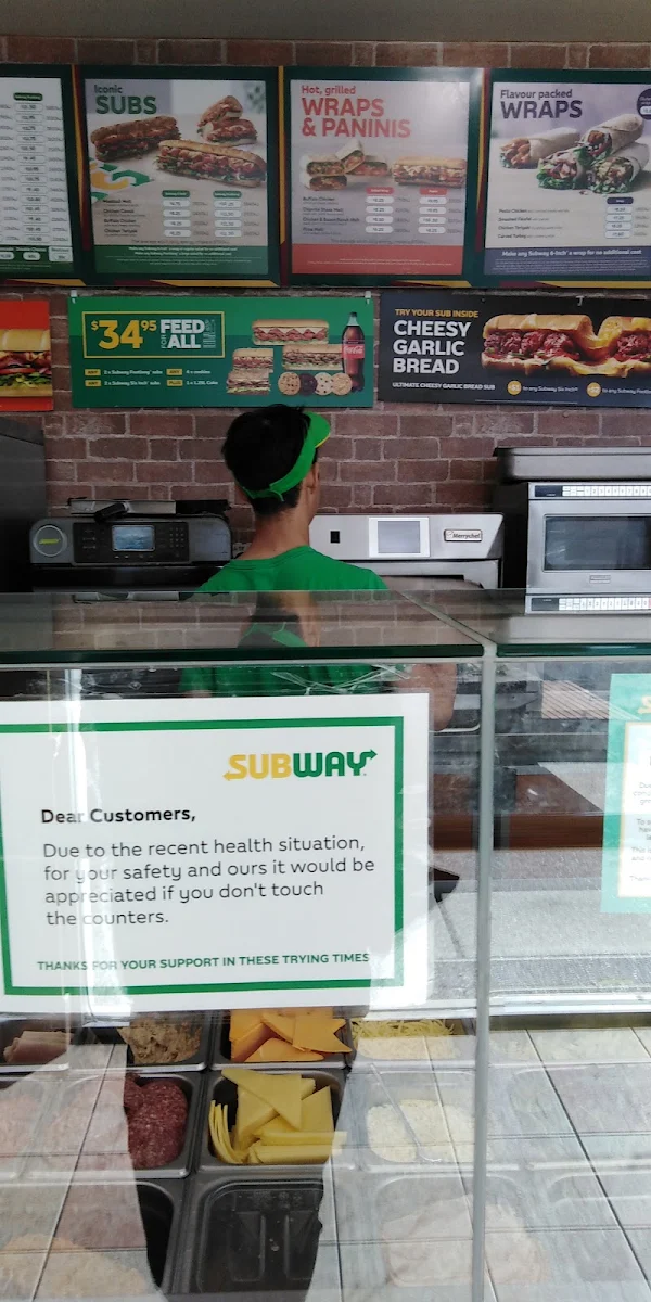 Menu, Subway