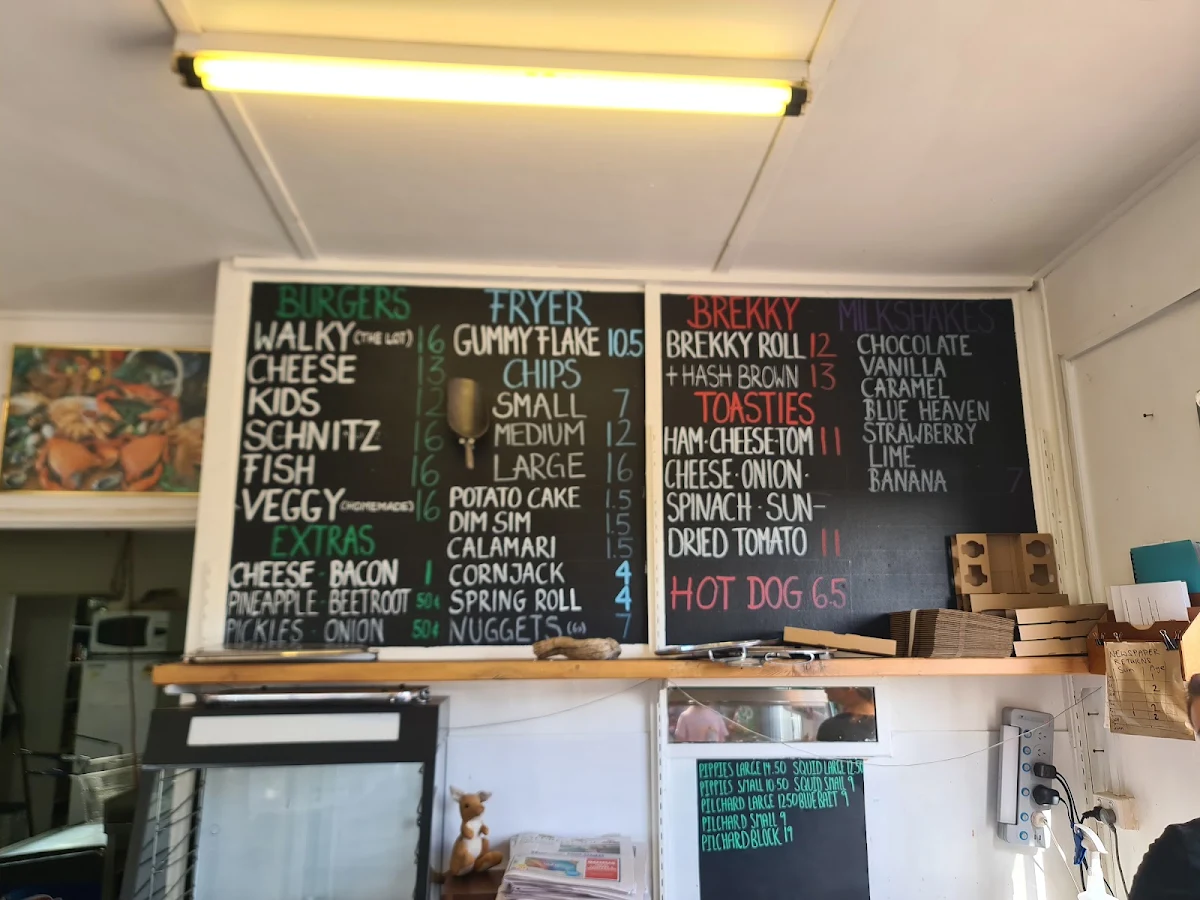 Menu, Walkerville Kiosk