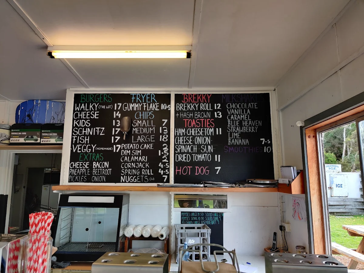 Menu, Walkerville Kiosk