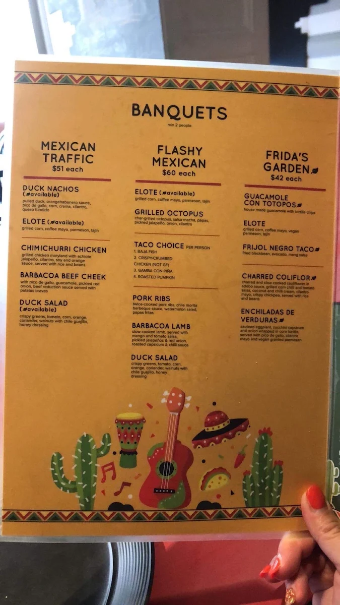 Menu, Mexican Society
