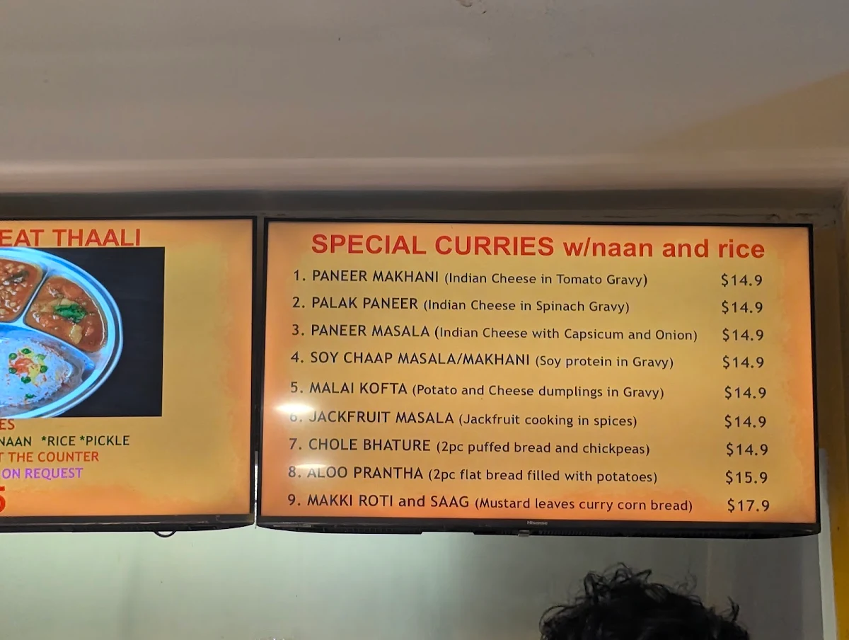 Menu, Om Vegetarian