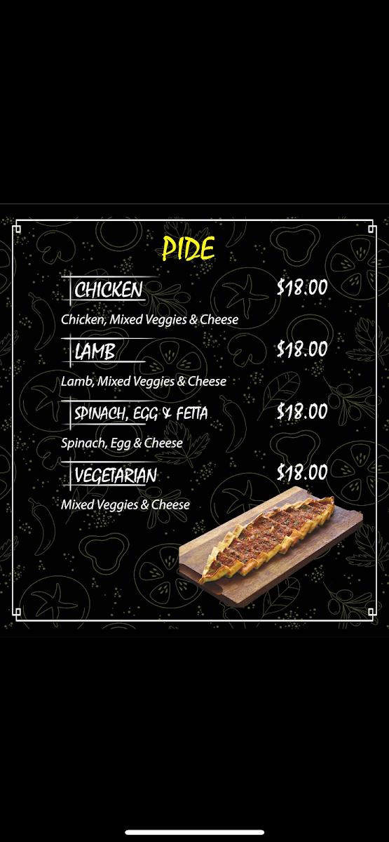 Menu, Aveley Pizza And Kebab House