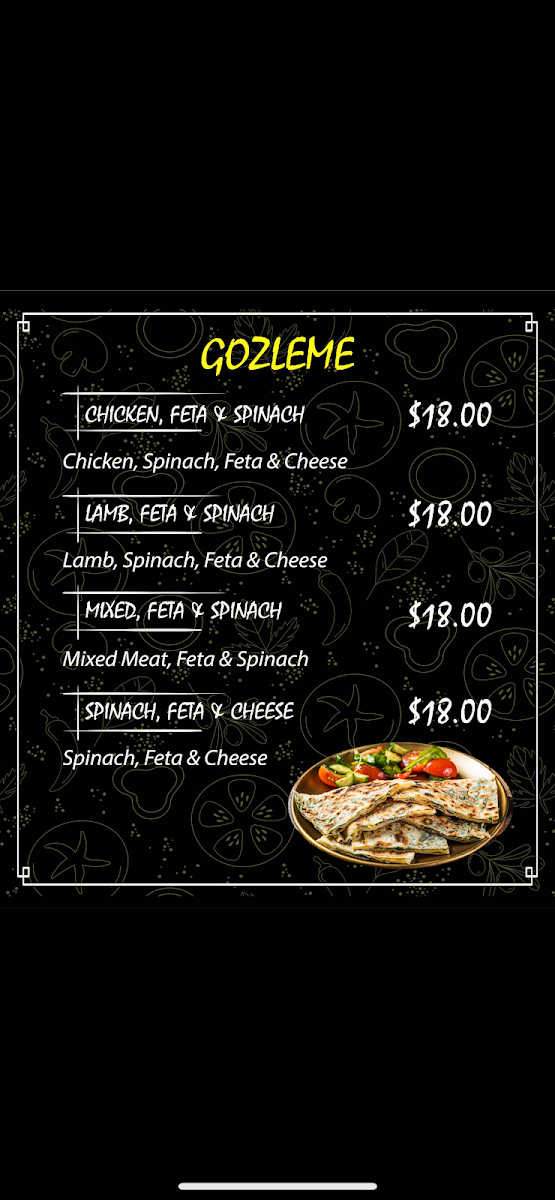 Menu, Aveley Pizza And Kebab House
