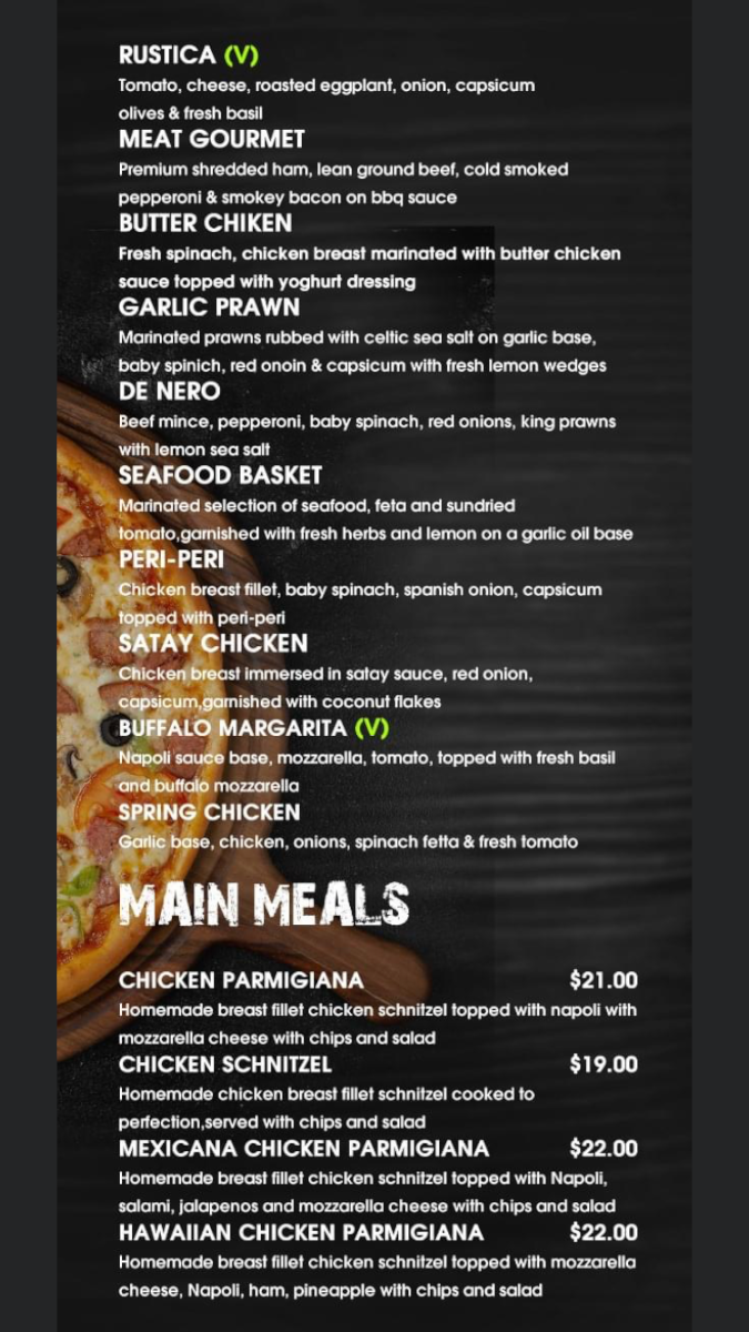 Menu, New England Pizza & More