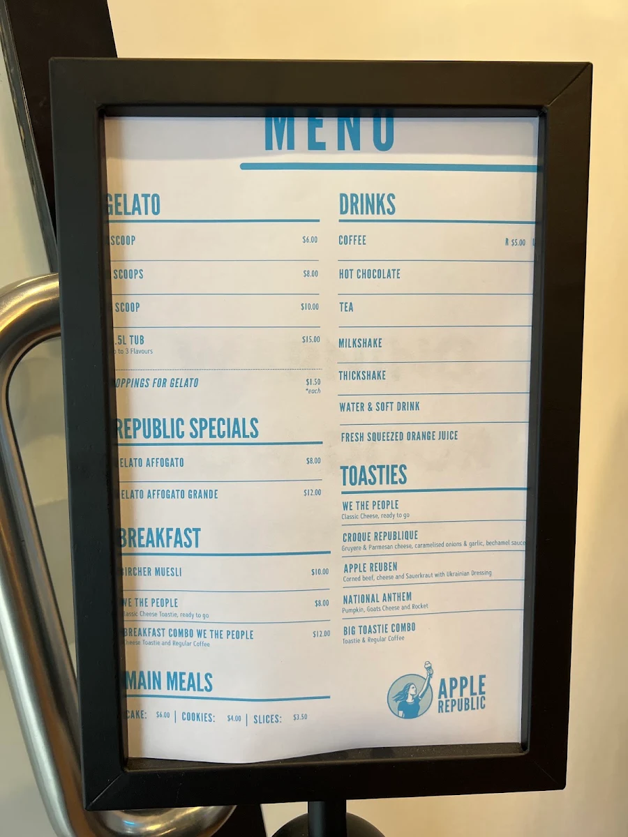 Menu, Apple Republic