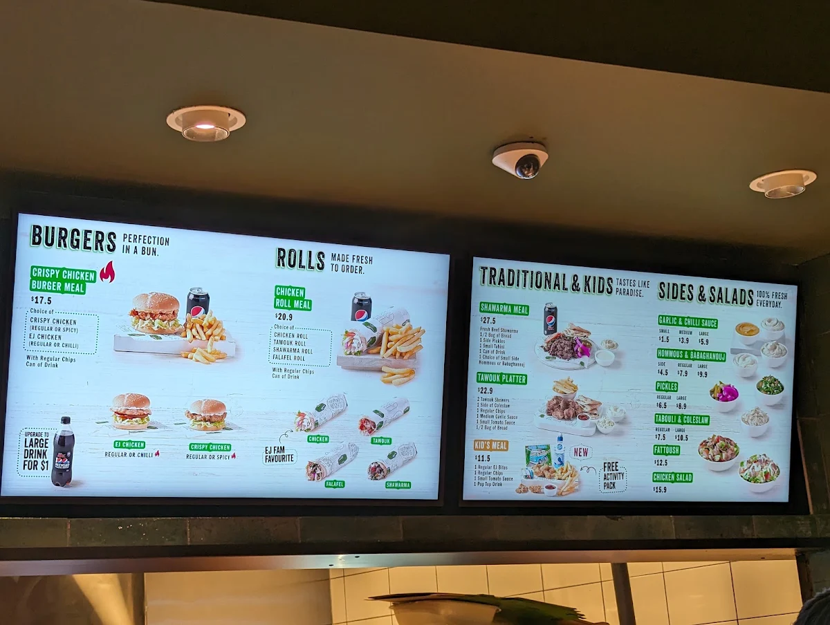 Menu, El Jannah Chicken Granville