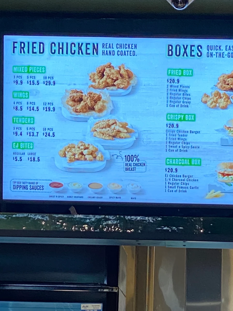 Menu, El Jannah Chicken Granville