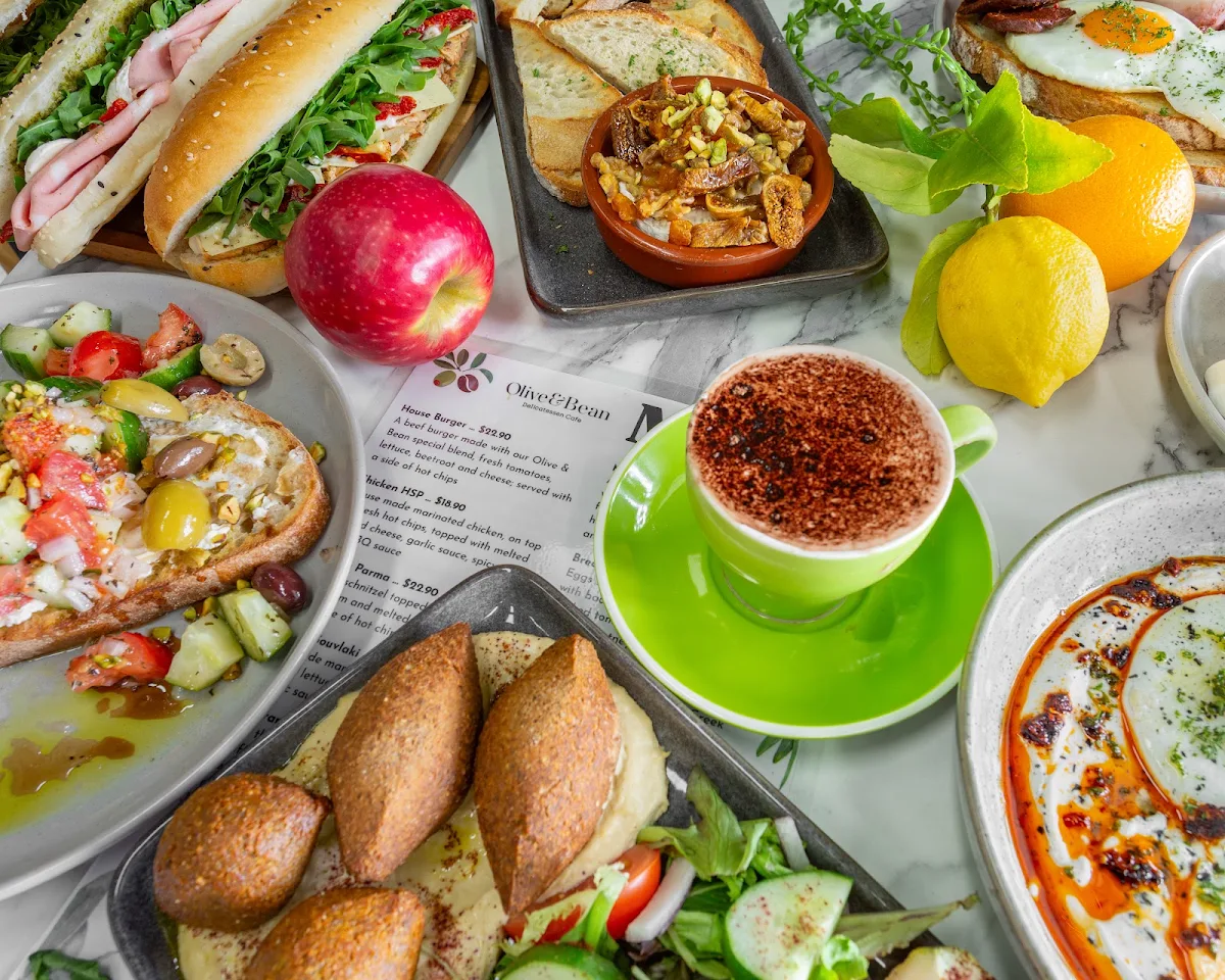 Menu, Olive & Bean Deli Cafe