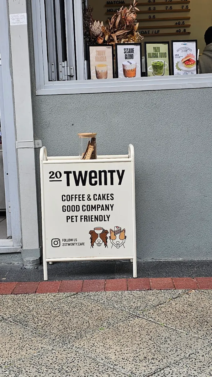 Menu, 20 Twenty Cafe
