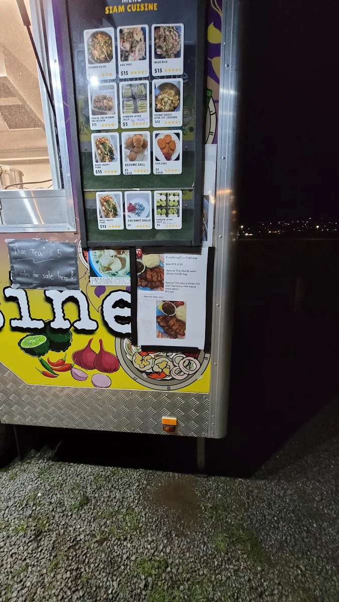 Menu, Siam cuisine