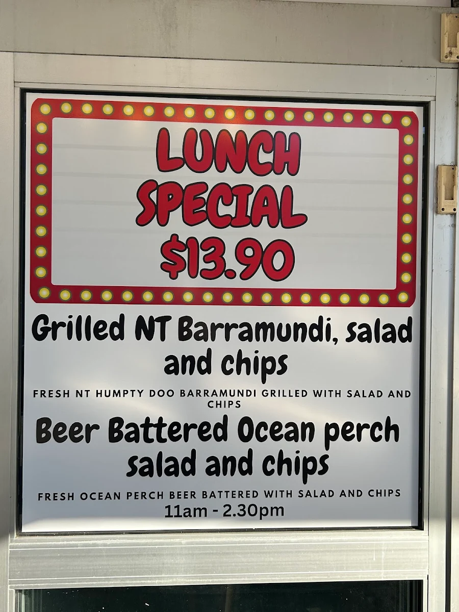 Menu, Seafood on Oaks