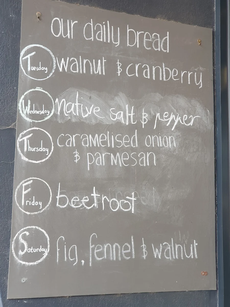 Menu, The Honey Thief Bakery